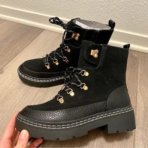 River Island fleece lined flat ankle boots